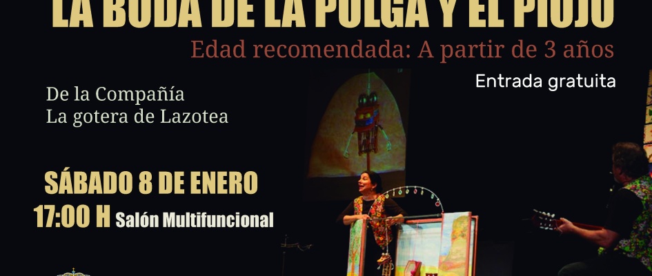 Teatro de títeres la pulga y el piojo
