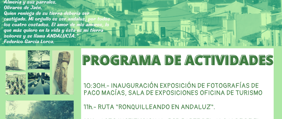 28 FEBRERO DÍA DE ANDALUCÍA INAUGURACIÓN EXPOSICIÓN PACO MACÍAS RUTA RONQUILLEANDO EN ANDALÚZ (4)