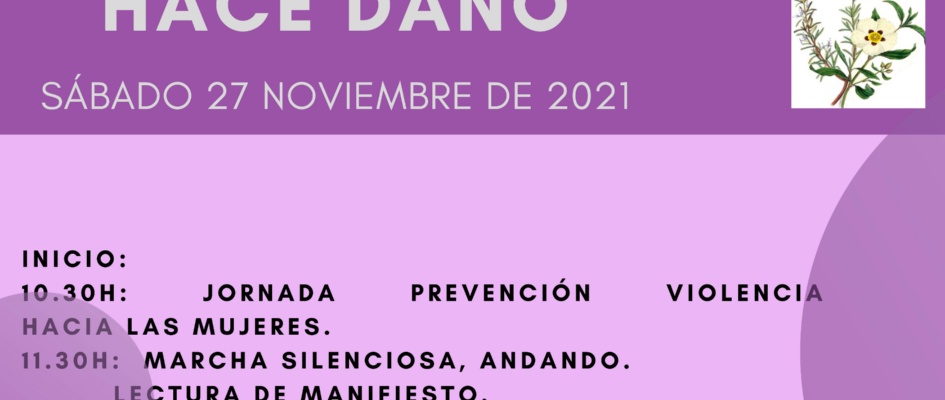 Bando Marcha contra la violencia hacia las mujeres , clases defensa