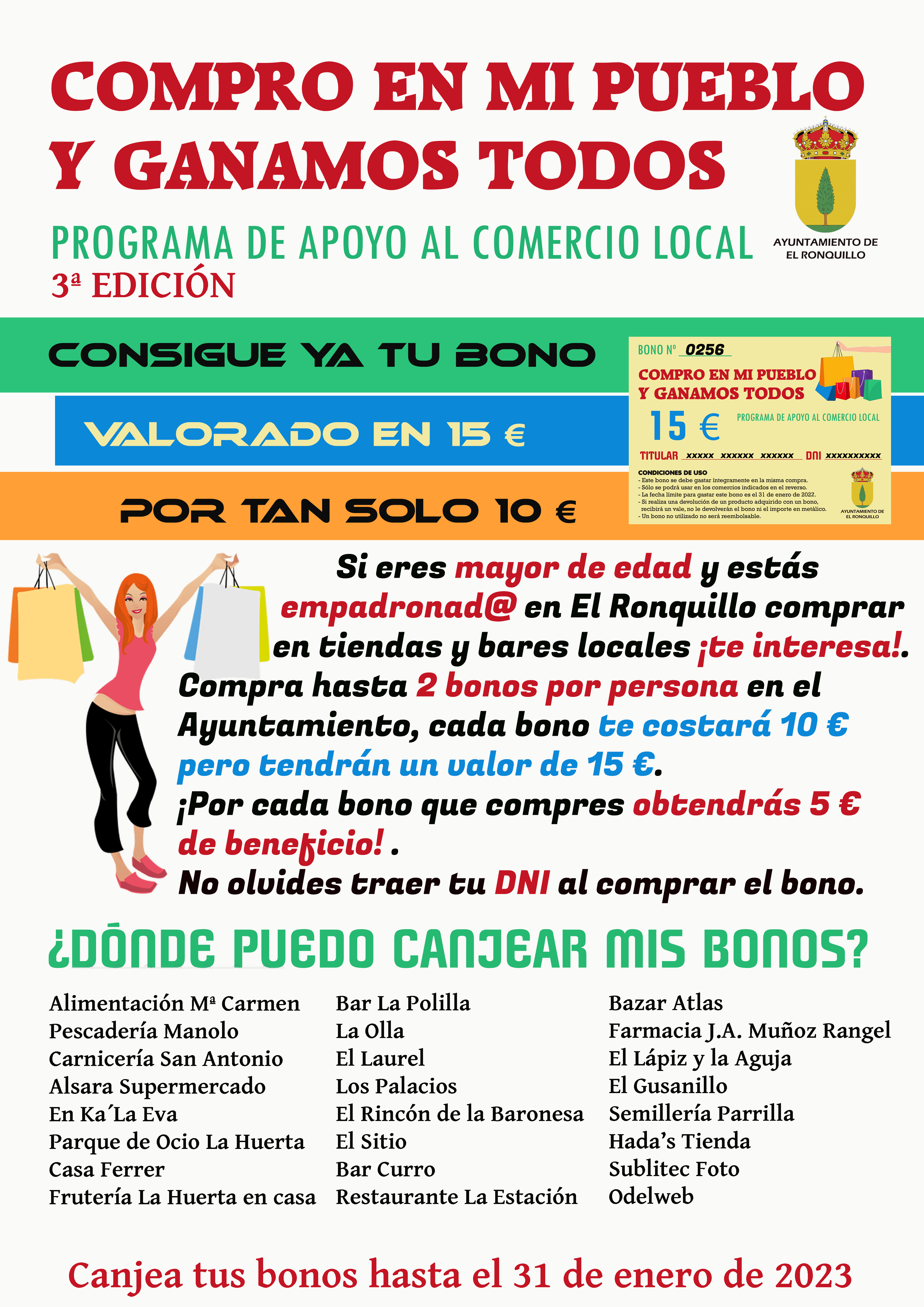 Cartel para clientes