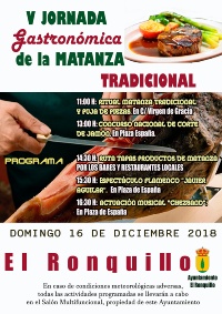 Cartel Jornada Gastronómica de la Matanza 2018 redu