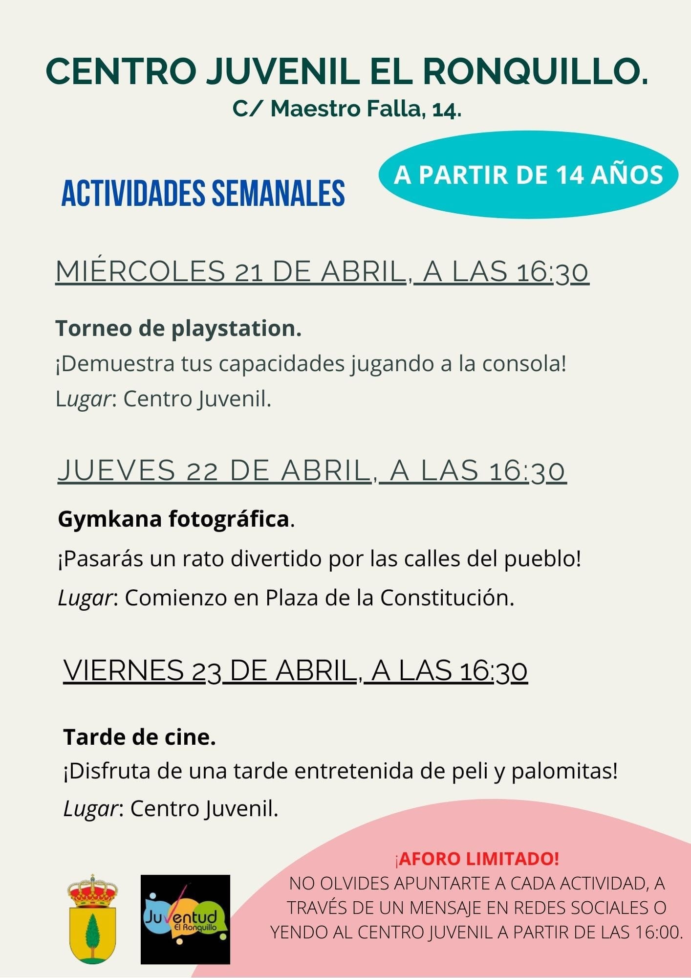 PROGRAMA SEMANA 19 ABRIL
