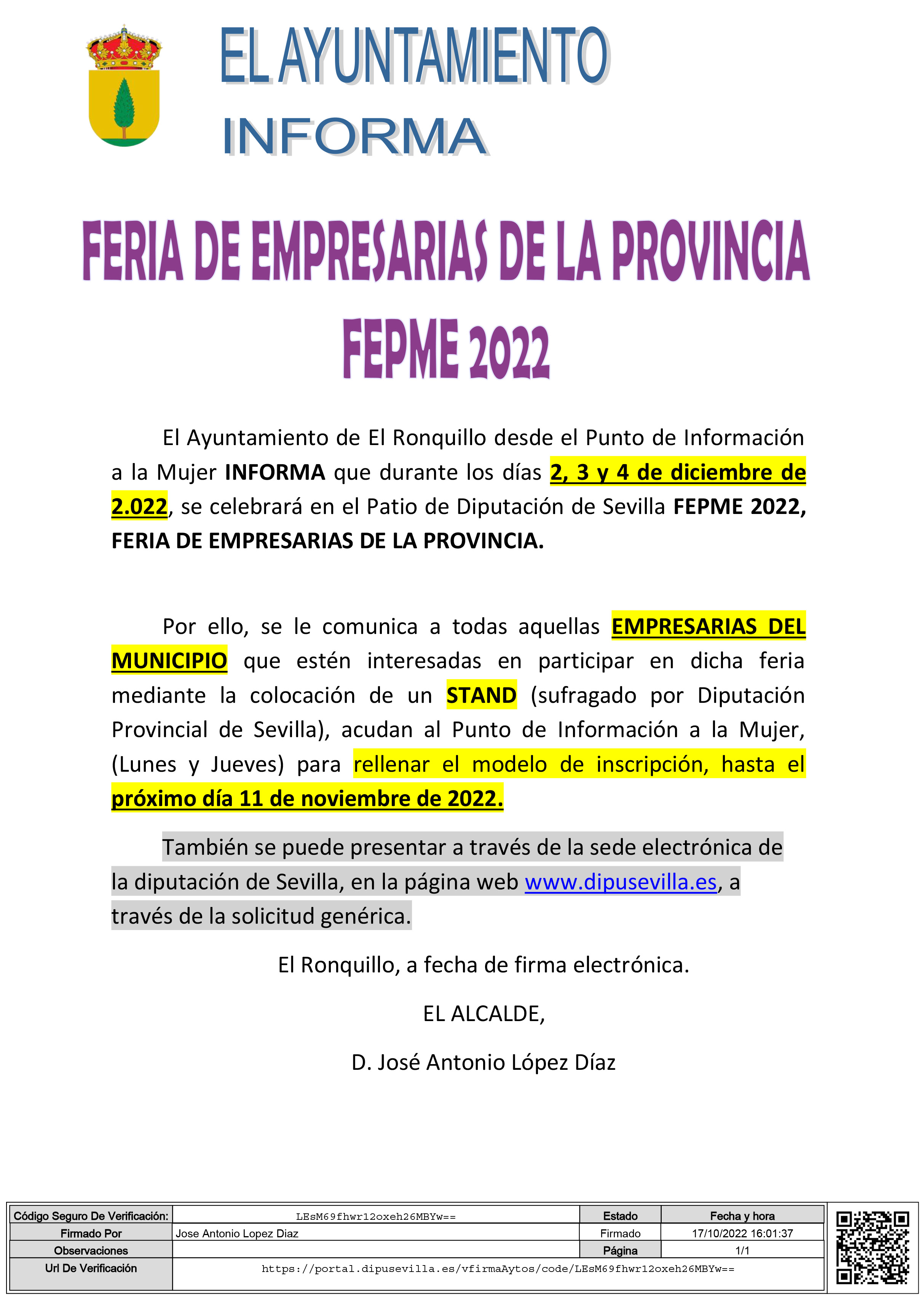 bando FEPME 2022 ronq