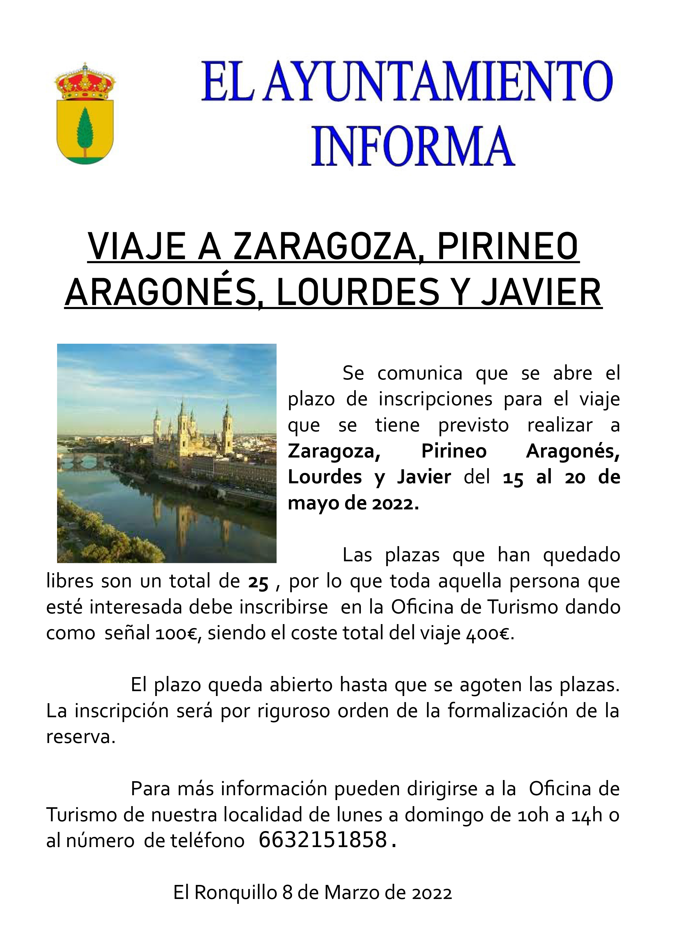 bando nuevas inscripciones