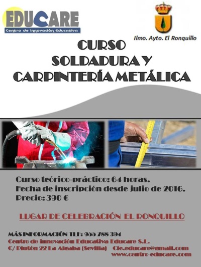 curso soldadura y carpintería metálica