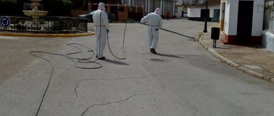 desinfección del todo el pueblo