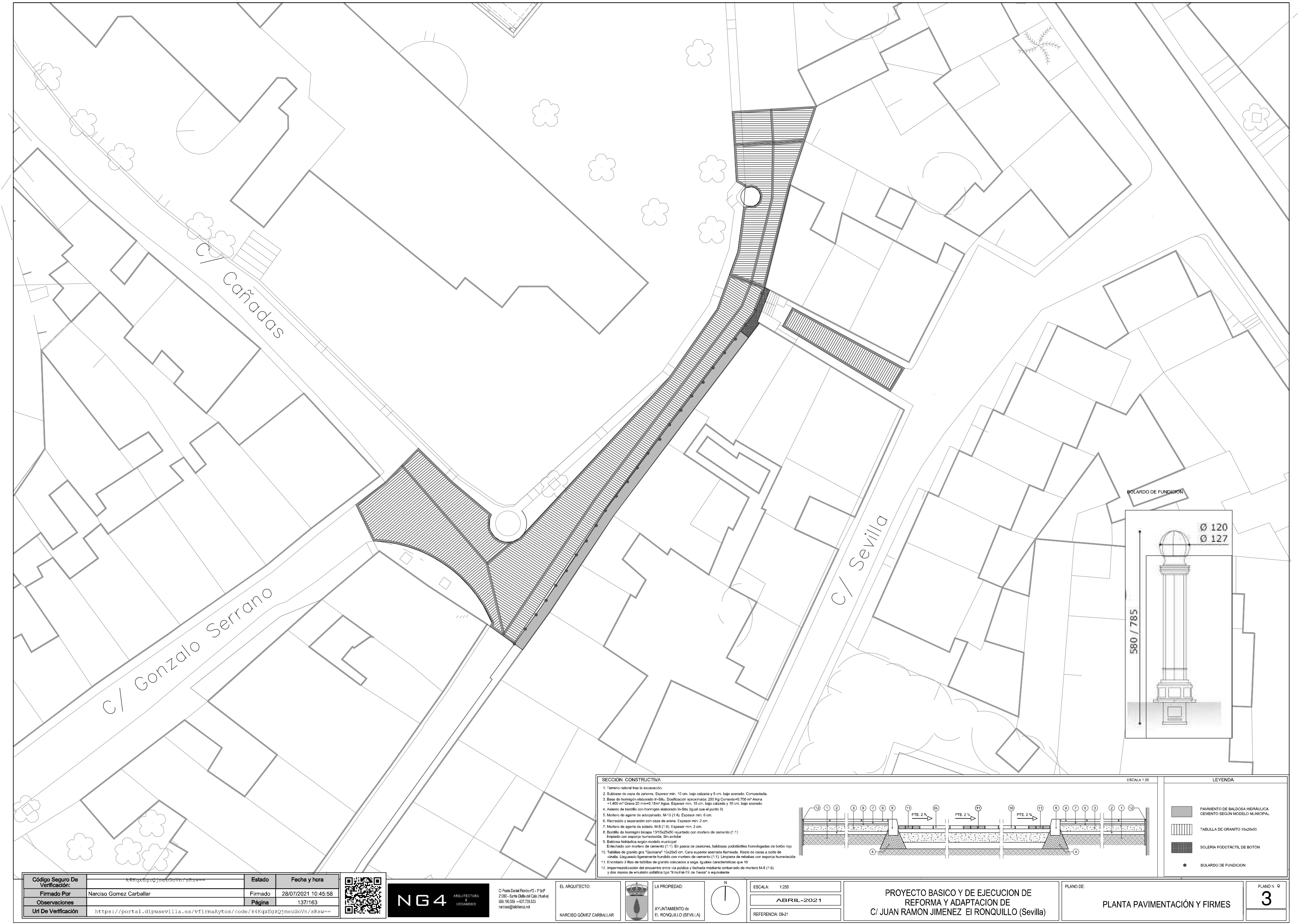 plano obras Juan Ramón Jiménez