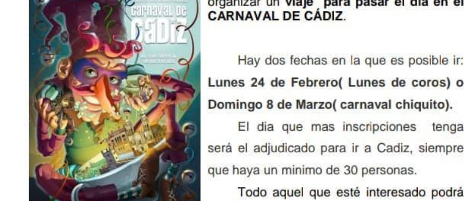viaje carnaval de cadiz
